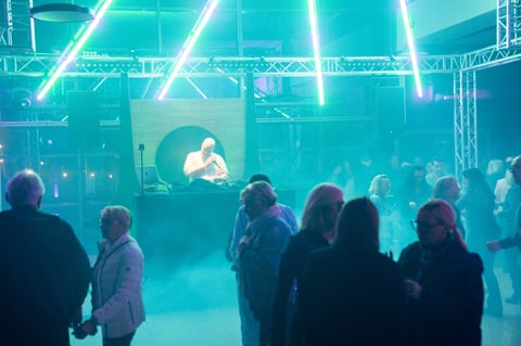 DJ performing on stage